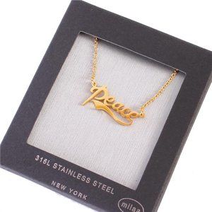 STAINLESS STEEL PEACE PENDANT NECKLACE